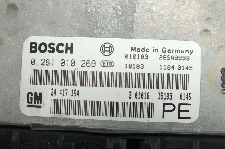 KOMPUTER STEROWNIK SILNIKA OPEL VECTRA B 1.6 16V 0281010269