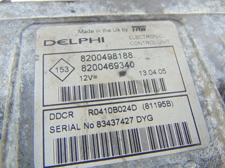 KOMPUTER STEROWNIK SILNIKA RENAULT MEGANE II (2002-2005) 1.5 DCI 8200498188
