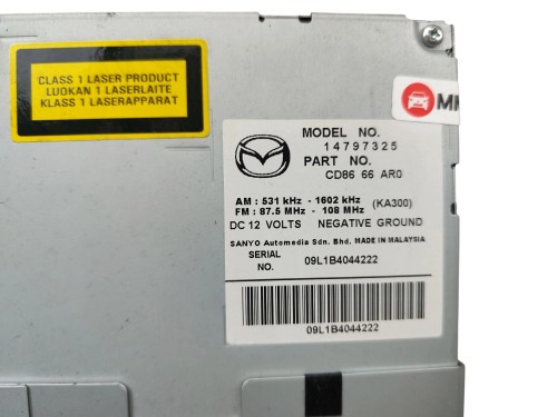 RADIO MAZDA 5 I LIFT (2007-2010) 2.0 16V 144KM 14797325