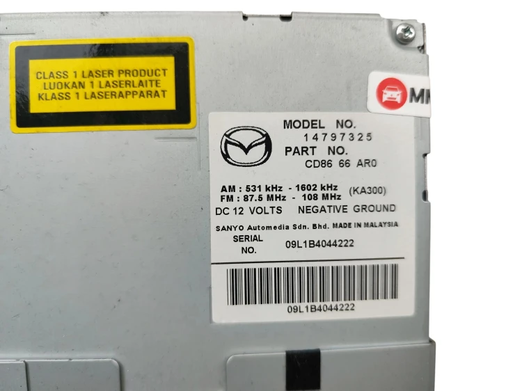 RADIO MAZDA 5 I LIFT (2007-2010) 2.0 16V 144KM 14797325