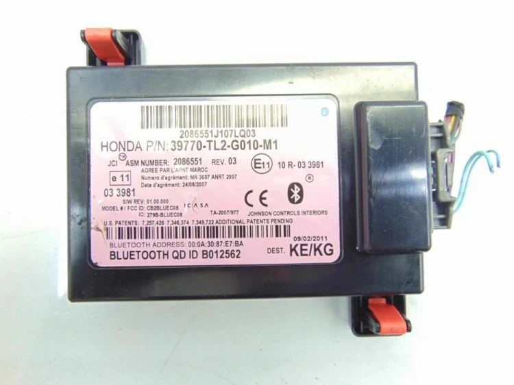 MODUŁ BLUETOOTH HONDA ACCORD VIII LIFT (2011-2015) 2.2 I-DTEC 39770-TL2-G01