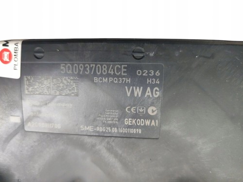 MODUŁ KOMFORTU BCM SKODA SUPERB III (2015-2019) 2.0 TDI 150KM 5Q0937084CE