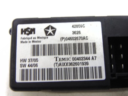 MODUŁ FOTELA CHRYSLER 300 C (2004 - 2010) 04602670AC