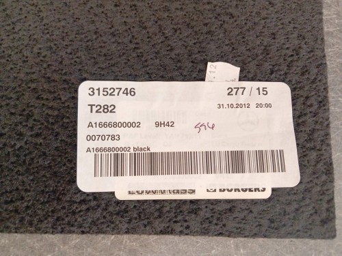 WYKŁADZINA PODŁOGA BAGAŻNIKA MERCEDES ML W166 (2011-2015) 2.2 BlueTEC 204KM