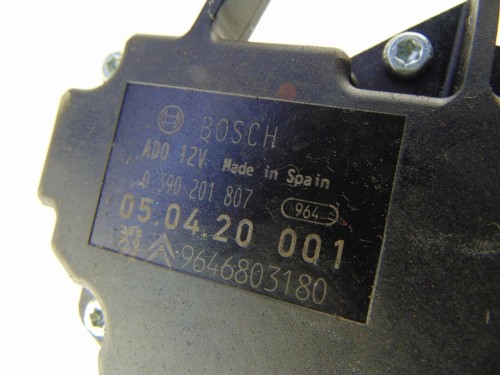 MECHANIZM WYCIERACZKI TYŁ CITROEN C4 I (2004-2008) 1.6 HDI 9646803180