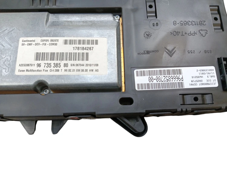 WYŚWIETLACZ NAWIGACJI GPS CITROEN C4 PICASSO I LIFT (2010-2013) 1.6 e-HDI 1