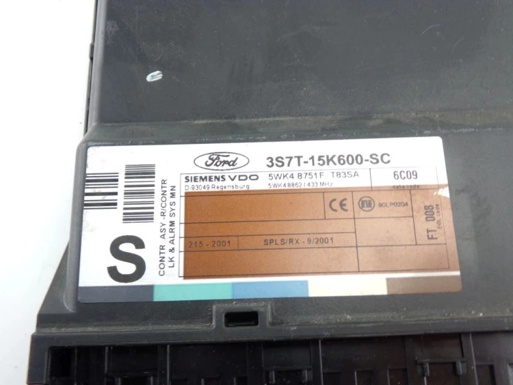 MODUŁ KOMFORTU FORD MONDEO MK3 LIFT(2005-2007) 2.0 TDCi (130HP) 3S7T-15K600