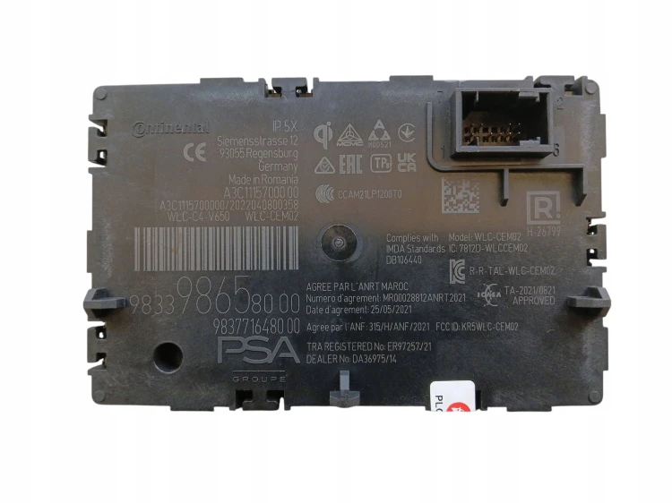 ŁADOWARKA INDUKCYJNA CITROEN C5 X (2021-) 1.2 THP 131KM 9833986580