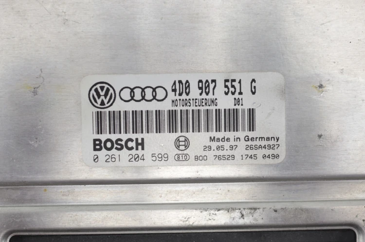 KOMPUTER STEROWNIK SILNIKA AUDI A4 B5 (1994 – 2001) 1.9 TDI 4D0907551G