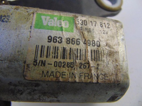 MECHANIZM WYCIERACZKI TYŁ PEUGEOT 206 (1998-2002) 2.0 HDI 9638664980