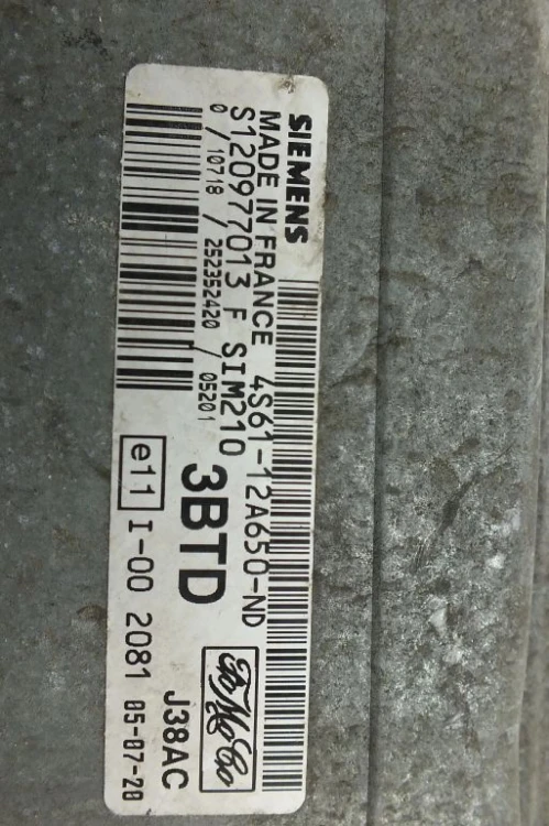 KOMPUTER STEROWNIK SILNIKA FORD FUSION (2001-2005) 1.4 16V 80KM 4S61-12A650