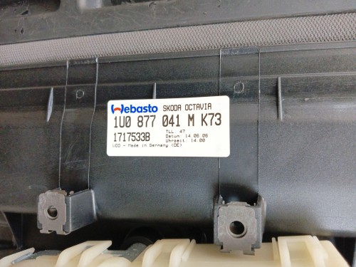 SZYBERDACH SKODA OCTAVIA II (2004-2008) 2.0 TFSI 200KM 1U0877041