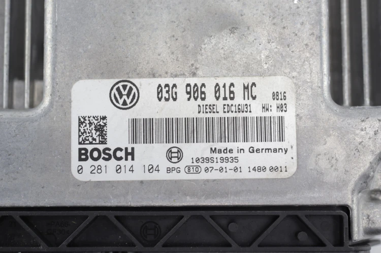KOMPUTER STEROWNIK SILNIKA SKODA SUPERB I (2001-2006) 1.9 TDI 03G906016MC