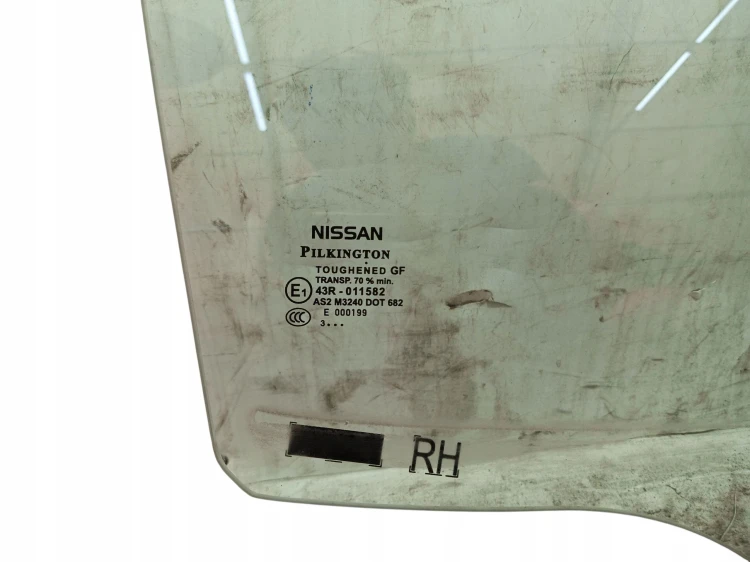 SZYBA DRZWI PRAWY TYŁ NISSAN QASHQAI J12 (2021-2024) 1.3 DIG-T 140KM