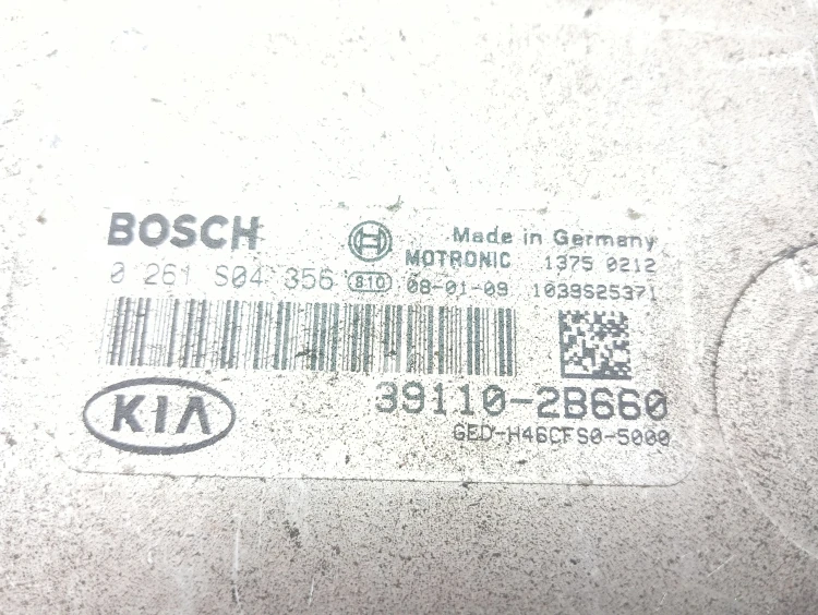KOMPUTER STEROWNIK SILNIKA KIA PRO CEED I (2007-2010) 1.6 16V 122KM 39110-2