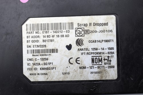 MODUŁ BLUETOOTH FORD ECOSPORT II (2013-2017) 1.0 EcoBoost 125KM E1BT-14D212