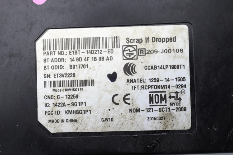 MODUŁ BLUETOOTH FORD ECOSPORT II (2013-2017) 1.0 EcoBoost 125KM E1BT-14D212