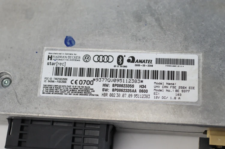MODUŁ BLUETOOTH AUDI TT 8J (2006-2010) 2.0 TFSI 200KM 8P0862335S