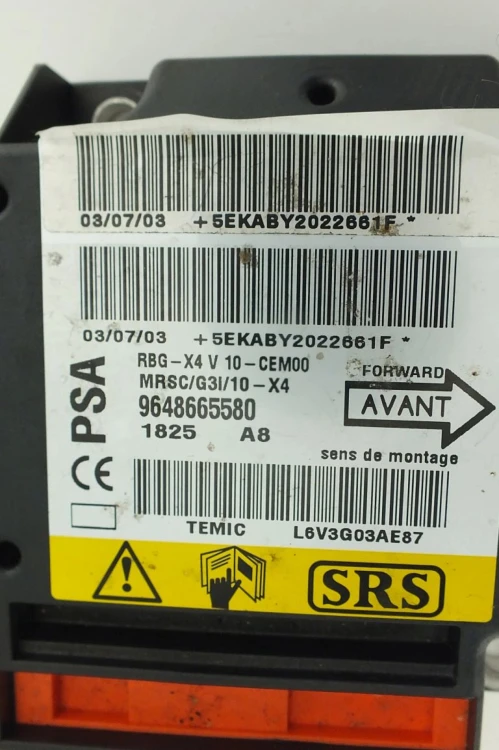 SENSOR PODUSZEK CITROEN C5 I (2001-2004) 9648665580