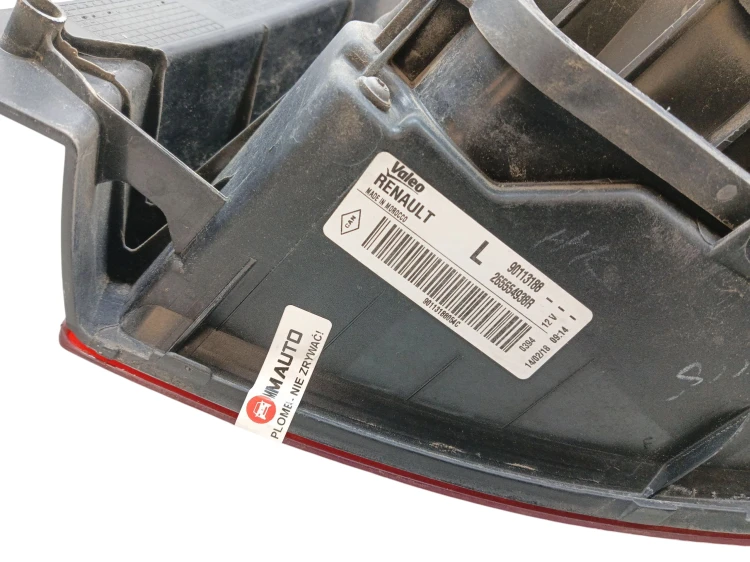 LAMPA LEWY TYŁ DACIA SANDERO II LIFT (2016-2020) 1.0 SCE 73KM