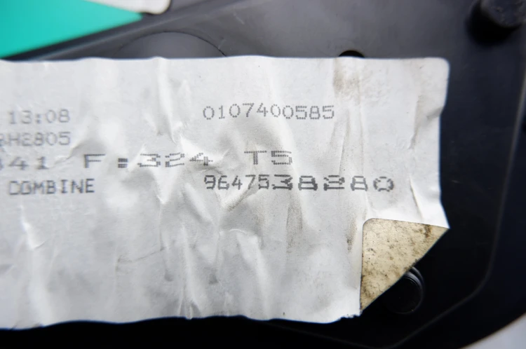 LICZNIK PEUGEOT 307 (2001-2005) 1.4 BENZ 9647538280