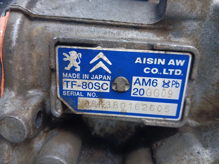 SKRZYNIA BIEGÓW AUTOMAT CITROEN C6 (2005-2012) 2.7 HDI V6 20GG09