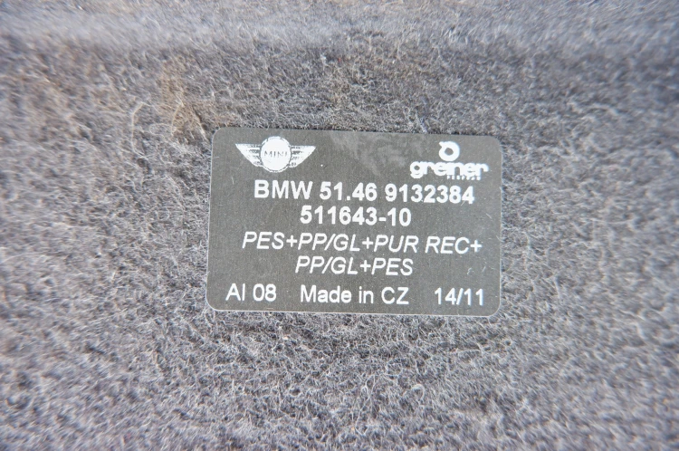 PÓŁKA BAGAŻNIKA MINI ONE R57 (2006-2013) 1.6 16V 98KM 9132384