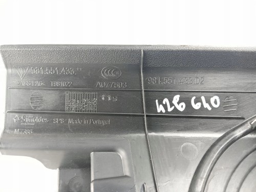 OSŁONA POKRYWA SILNIKA PORSCHE 718 CAYMAN 982C LIFT (2016-) 2.0 300KM 98155