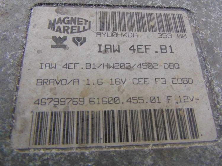 KOMPUTER STEROWNIK SILNIKA FIAT BRAVO 46799769