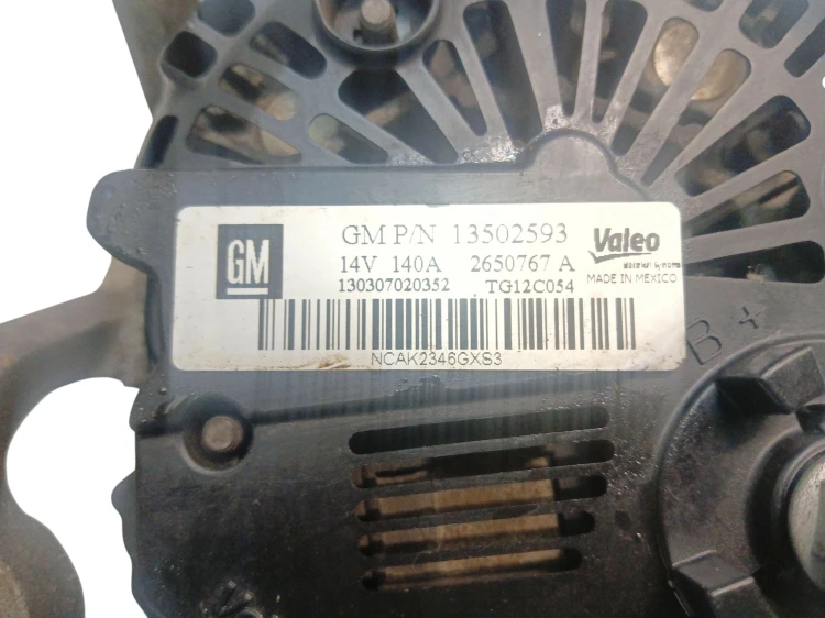 ALTERNATOR CHEVROLET TRAX I (2012-2016) 1.6 16V 116KM 13502593