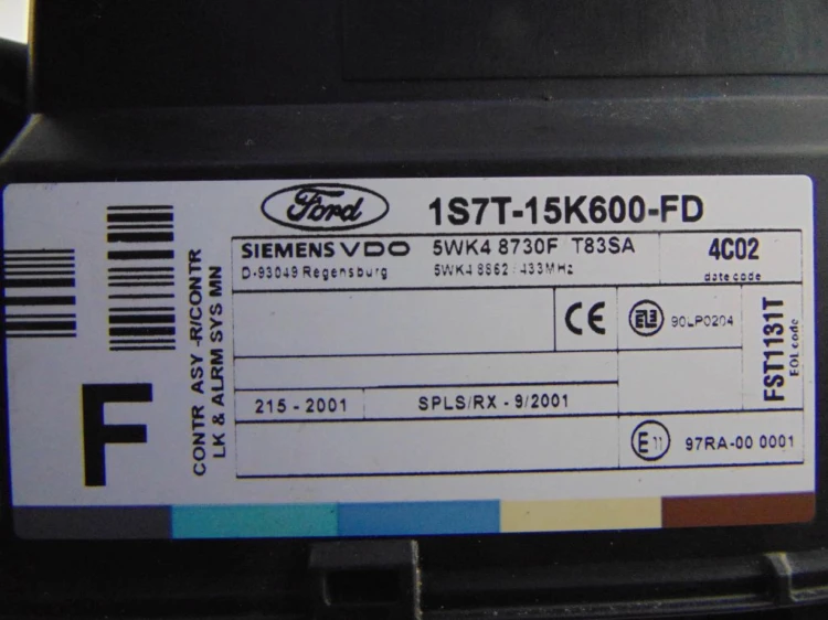 MODUŁ KOMFORTU FORD MONDEO MK3 (2001-2007) 1S7T-15K600-FD