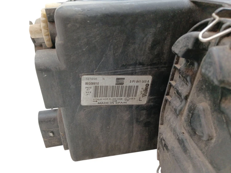 LAMPA LEWY PRZÓD SEAT ALTEA (2004-2009) 1.6 8V 102KM 5P1941005A