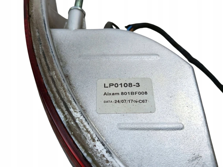 LAMPA LEWY TYŁ AIXAM CROSSOVER (2015-) 0.5 8KM 801BF008