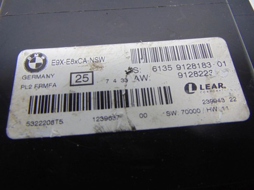 MODUŁ STEROWNIK ŚWIATEŁ BMW E87 2.0 BEN 9128183