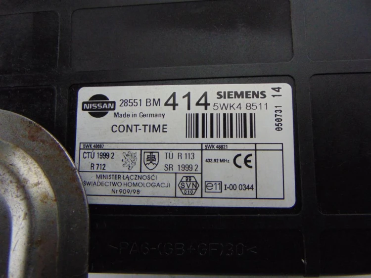 MODUŁ KOMFORTU NISSAN ALMERA N16(2000-2006) 1.8 16V 28551 BM414