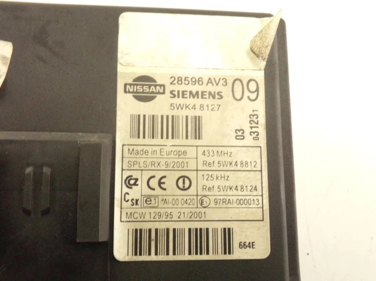 MODUŁ KOMFORTU NISSAN PRIMERA P12 1.9 DCI 28596AV3