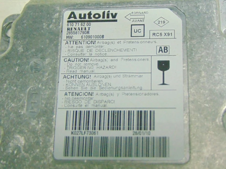 SENSOR PODUSZEK RENAULT LAGUNA III (2007-) 2.0 DCI 285581790R