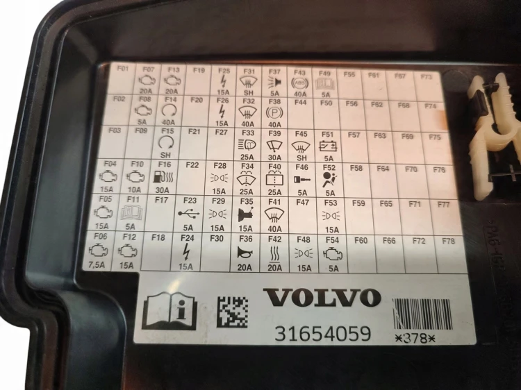 SKRZYNKA BEZPIECZNIKÓW BSI VOLVO V60 II (2018-2023) 2.0 D3 150KM 31654059