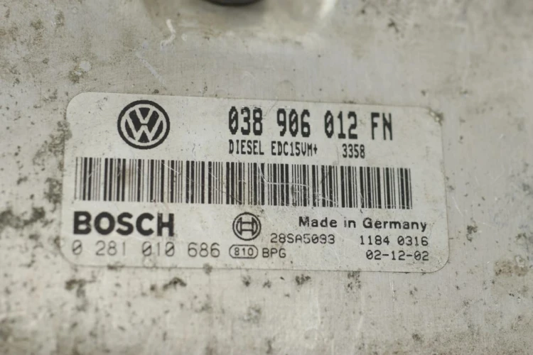 KOMPUTER STEROWNIK SILNIKA SEAT LEON I (1999-2005) 1.9 TDI 038906012FN
