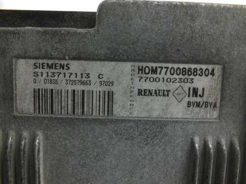 KOMPUTER STEROWNIK SILNIKA RENAULT SCENIC I (1997-1999) 1.6 BENZ 7700102303