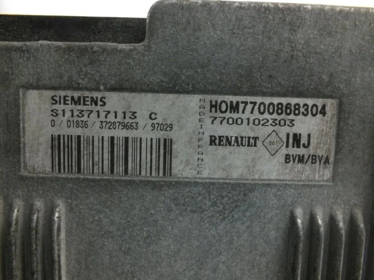 KOMPUTER STEROWNIK SILNIKA RENAULT SCENIC I (1997-1999) 1.6 BENZ 7700102303