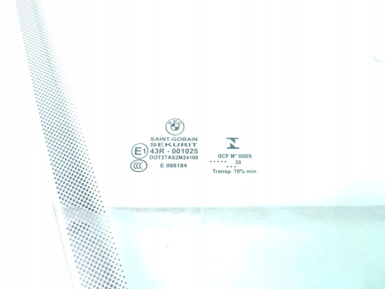 SZYBA DRZWI PRAWY PRZÓD BMW F34 GRAN TURISMO (2013-2015) 2.0 D 143KM 43R001