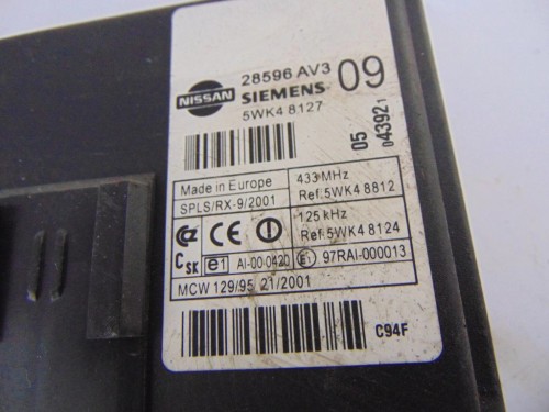 MODUŁ KOMFORTU NISSAN PRIMERA P12 1.9 DCI 28596 AV309