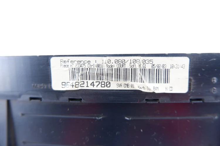 LICZNIK PEUGEOT 406 LIFT (1999-2004) 9648214780
