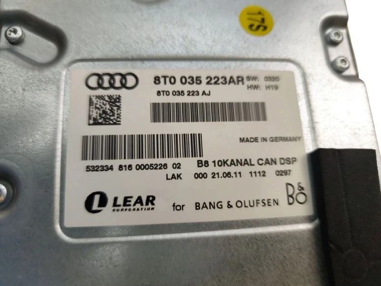 WZMACNIACZ AUDI Q5 8R (2008-2012) 2.0 TDI 170KM 8T0035223AR