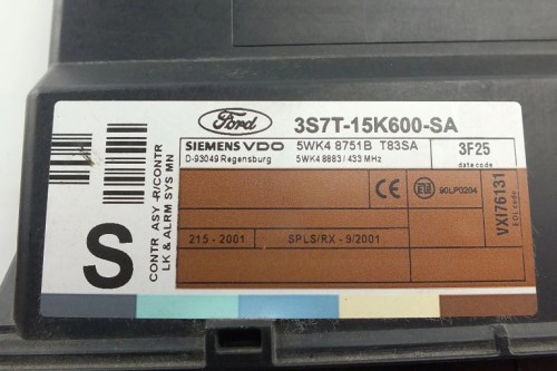 MODUŁ KOMFORTU FORD MONDEO MK3 (2001-2007) 3S7T-15K600-SA