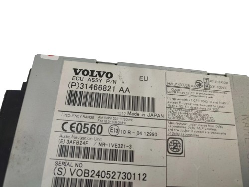 RADIO CZYTNIK VOLVO V40 II CC (2012-2016) 2.0 T3 152KM 31466821