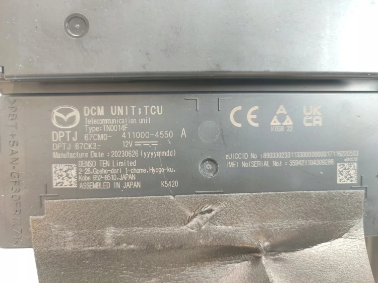 MODUŁ DCM MAZDA CX-30 (2019-) 2.0 SKYACTIV-G M HYBRID 122KM 411000-4550A