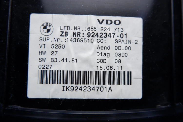 LICZNIK BMW E90 LIFT (2008-2011) 2.0D 184 KM N47D20C IK924234701A