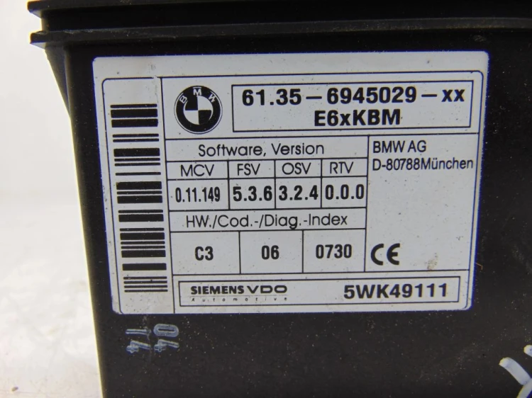 MODUŁ KOMFORTU BMW E60 2.5 BENZYNA 5WK49111